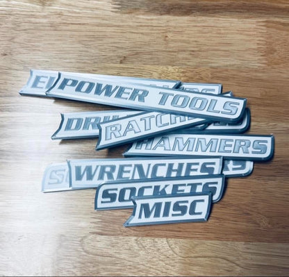 🔥Hot Sale 49% off🌟12 Pack of  Magnetic Toolbox Labels🔩