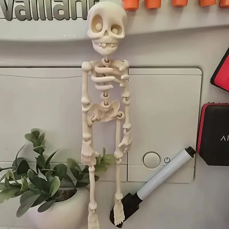 3D Printed Vintage Skeleton Magnetic Figurine 🎃