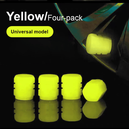 🚗Glow-in-the-Dark Tire Caps 💡(Buy 2 Free Shipping)
