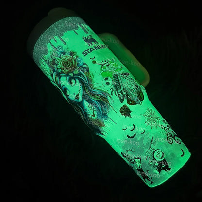 🎁 The Ultimate Halloween Gift: Sally x Jack Skellington 40oz Tumbler 💀✨