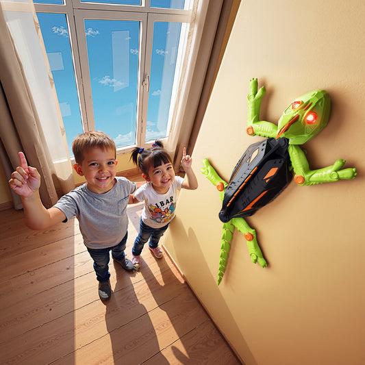 ⏳Ends in 3 hrs 🎄❗❗ Exclusive Christmas Deal!  LOVILDS Wall Crawler Gecko - LED RC Toy for Indoor Family Fun & Prank Gifts