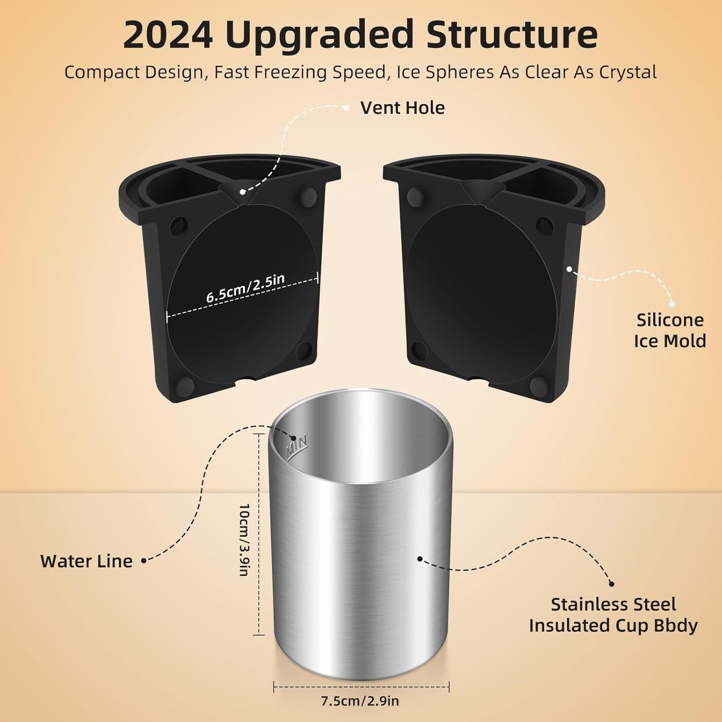 Clear Ice Cube Maker