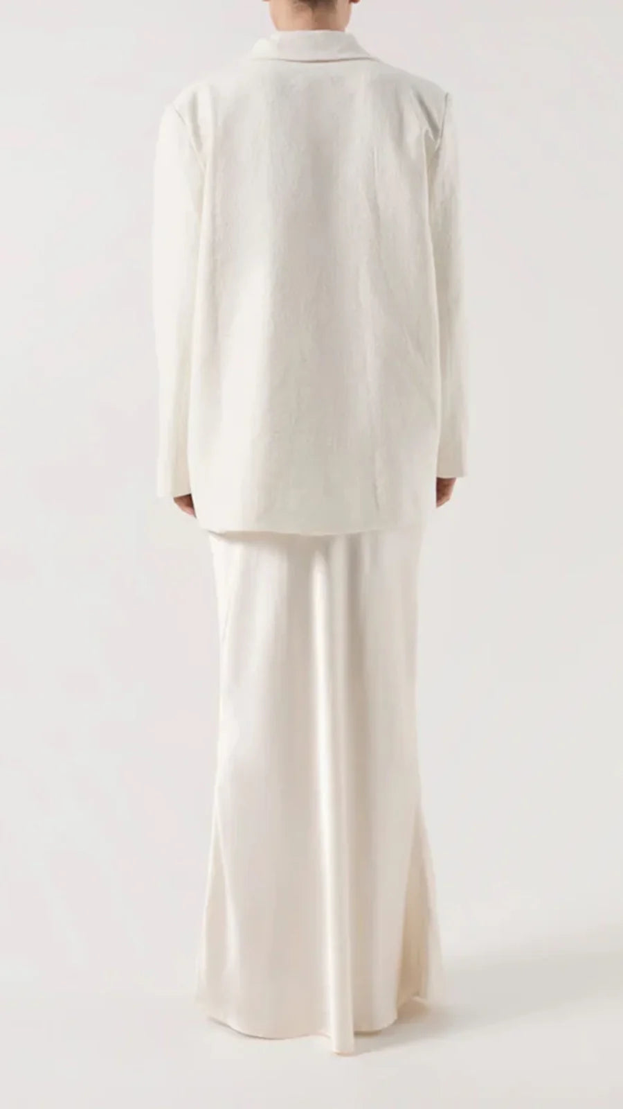 Tilly Oversized Boyfriend Blazer - White